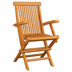VidaXL 3062492 chaise d'extérieur Terrace Siège rembourré Teck Vert