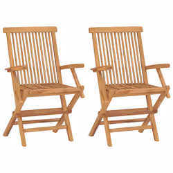 VidaXL 3062506 chaise d'extérieur Terrace Siège rembourré Teck Bleu