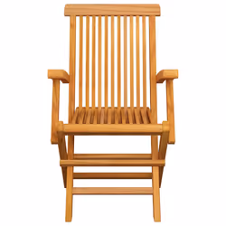 VidaXL 3062525 chaise d'extérieur Terrace Siège rembourré Teck Vert