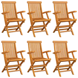 VidaXL 3062567 chaise d'extérieur Terrace Siège rembourré Teck Vert