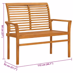 VidaXL 3062649 banc de jardin Bois - Vue supplémentaire 6