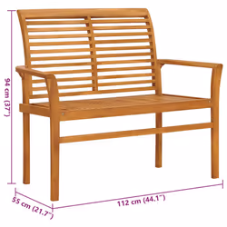 VidaXL 3062657 banc de jardin Bois - Vue supplémentaire 8