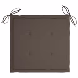 VidaXL 3062738 chaise d'extérieur Terrace Siège rembourré Teck Taupe - Vue supplémentaire 7