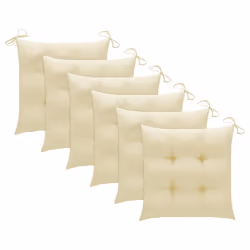 VidaXL 3062747 chaise d'extérieur Terrace Siège rembourré Teck Crème, Blanc - Vue supplémentaire 7