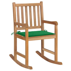 VidaXL 3062762 chaise d'extérieur Terrace Siège rembourré Teck Vert