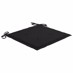 VidaXL 3062764 chaise d'extérieur Terrace Siège rembourré Teck Noir