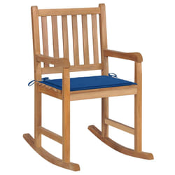 VidaXL 3062767 chaise d'extérieur Terrace Siège rembourré Teck Bleu