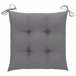 VidaXL 3062773 chaise d'extérieur Terrace Siège rembourré Teck Gris