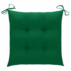 VidaXL 3062777 chaise d'extérieur Terrace Siège rembourré Teck Vert