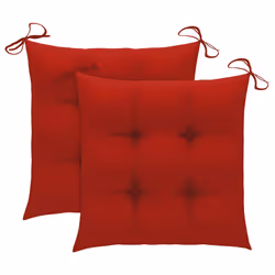 VidaXL 3062778 chaise d'extérieur Terrace Siège rembourré Teck Rouge