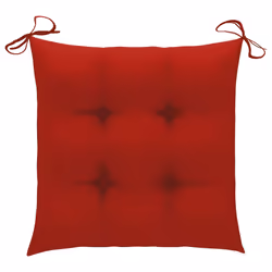 VidaXL 3062778 chaise d'extérieur Terrace Siège rembourré Teck Rouge