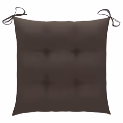 VidaXL 3062780 chaise d'extérieur Terrace Siège rembourré Teck Taupe