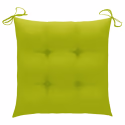 VidaXL 3062783 chaise d'extérieur Terrace Siège rembourré Teck Vert