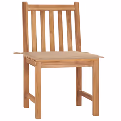 VidaXL 3062919 chaise d'extérieur Terrace Siège rembourré Teck Beige