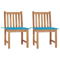 VidaXL 3062920 chaise d'extérieur Terrace Siège rembourré Teck Bleu