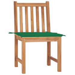 VidaXL 3062921 chaise d'extérieur Terrace Siège rembourré Teck Vert