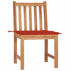 VidaXL 3062922 chaise d'extérieur Terrace Siège rembourré Teck Rouge