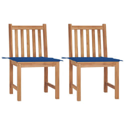 VidaXL 3062926 chaise d'extérieur Terrace Siège rembourré Teck Bleu