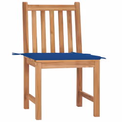 VidaXL 3062926 chaise d'extérieur Terrace Siège rembourré Teck Bleu