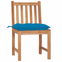 VidaXL 3062935 chaise d'extérieur Terrace Siège rembourré Teck Bleu