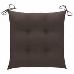 VidaXL 3062939 chaise d'extérieur Terrace Siège rembourré Teck Taupe - Vue supplémentaire 8