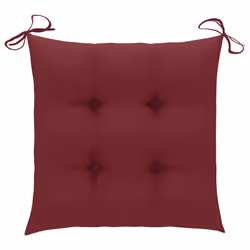 VidaXL 3062940 chaise d'extérieur Terrace Siège rembourré Teck Rouge - Vue supplémentaire 8