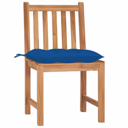 VidaXL 3062941 chaise d'extérieur Terrace Siège rembourré Teck Bleu - Vue supplémentaire 2