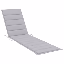 VidaXL 3063007 chaise d'extérieur Linge Siège rembourré Acier galvanisé, Teck Gris - Vue supplémentaire 7