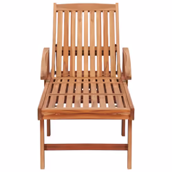 VidaXL 3063016 chaise d'extérieur Linge Siège rembourré Acier galvanisé, Teck Bleu - Vue supplémentaire 5