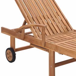 VidaXL 3063019 chaise d'extérieur Linge Siège rembourré Acier galvanisé, Teck - Vue supplémentaire 8