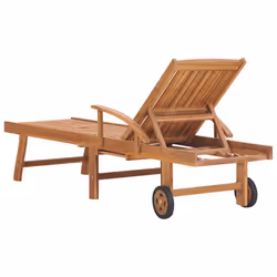 VidaXL 3063020 chaise d'extérieur Linge Siège rembourré Acier galvanisé, Teck - Vue supplémentaire 5