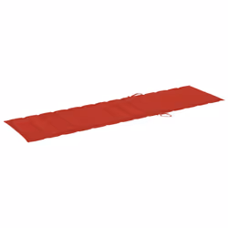 VidaXL 3063027 chaise d'extérieur Linge Siège rembourré Acier galvanisé, Teck Rouge - Vue supplémentaire 8