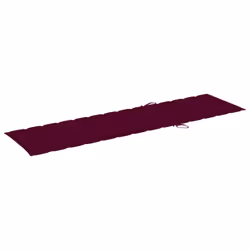 VidaXL 3063030 chaise d'extérieur Linge Siège rembourré Acier galvanisé, Teck Rouge - Vue supplémentaire 8