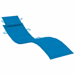 VidaXL 3063337 chaise d'extérieur Linge Siège rembourré Teck Bleu - Vue supplémentaire 8