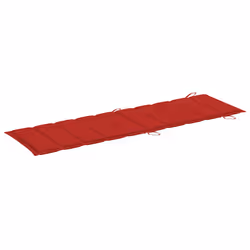 VidaXL 3063339 chaise d'extérieur Linge Siège rembourré Teck Rouge - Vue supplémentaire 6