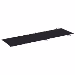 VidaXL 3063340 chaise d'extérieur Linge Siège rembourré Teck Noir - Vue supplémentaire 6