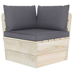 VidaXL 3063348 banc de jardin Bois, Polyester