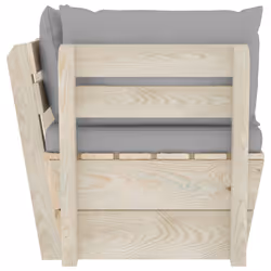 VidaXL 3063349 banc de jardin Bois, Polyester - Vue supplémentaire 4