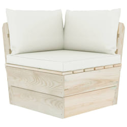 VidaXL 3063350 banc de jardin Bois, Polyester