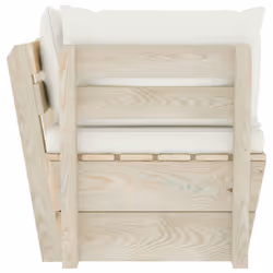 VidaXL 3063350 banc de jardin Bois, Polyester - Vue supplémentaire 4