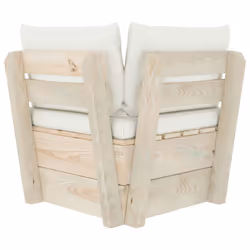 VidaXL 3063350 banc de jardin Bois, Polyester - Vue supplémentaire 5