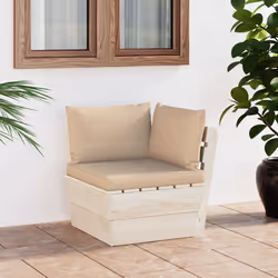 VidaXL 3063351 banc de jardin Bois, Polyester - Vue supplémentaire 2