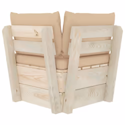 VidaXL 3063351 banc de jardin Bois, Polyester - Vue supplémentaire 5
