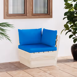 VidaXL 3063352 banc de jardin Bois, Polyester - Vue supplémentaire 2