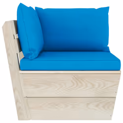 VidaXL 3063352 banc de jardin Bois, Polyester - Vue supplémentaire 3