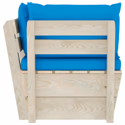 VidaXL 3063352 banc de jardin Bois, Polyester - Vue supplémentaire 4