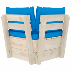 VidaXL 3063352 banc de jardin Bois, Polyester - Vue supplémentaire 5