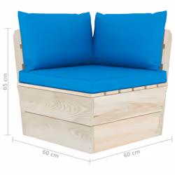 VidaXL 3063352 banc de jardin Bois, Polyester - Vue supplémentaire 7