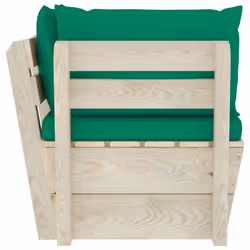 VidaXL 3063353 banc de jardin Bois, Polyester - Vue supplémentaire 4
