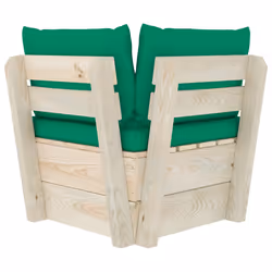 VidaXL 3063353 banc de jardin Bois, Polyester - Vue supplémentaire 5
